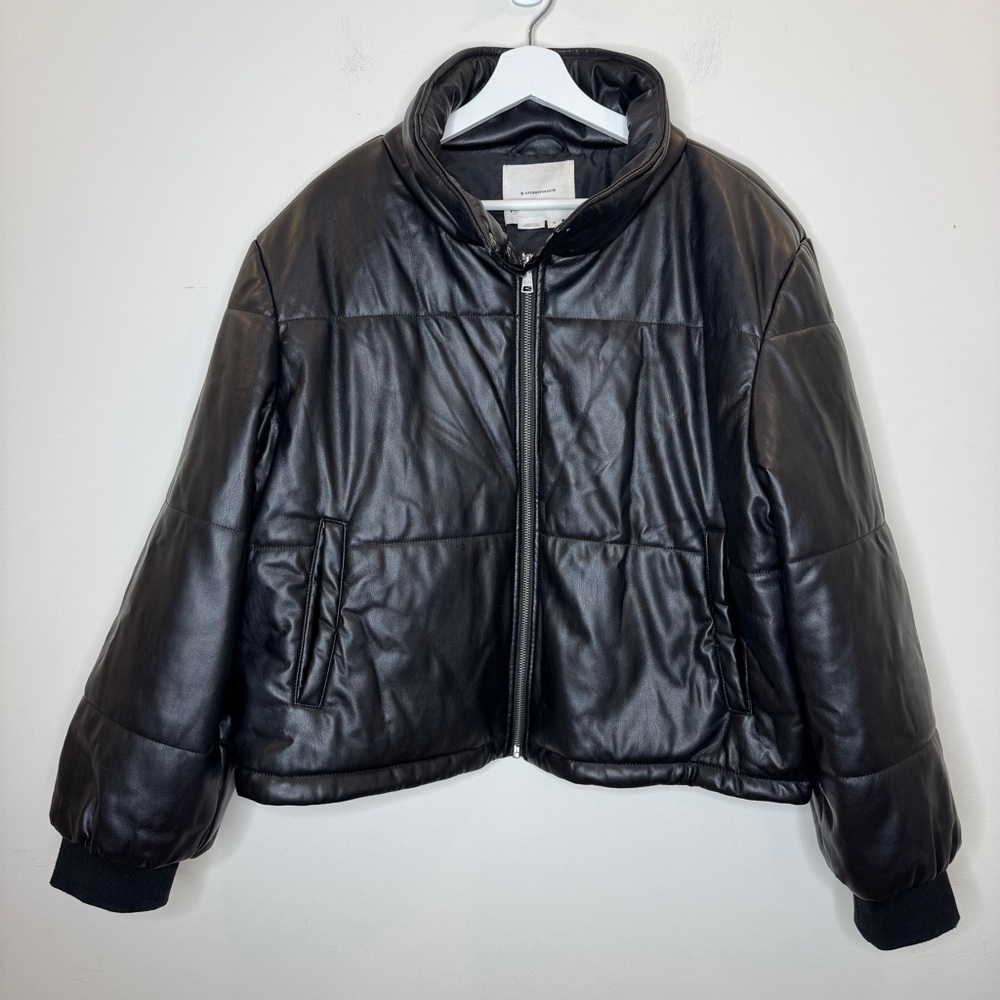 Anthropologie Black Puffer Jacket